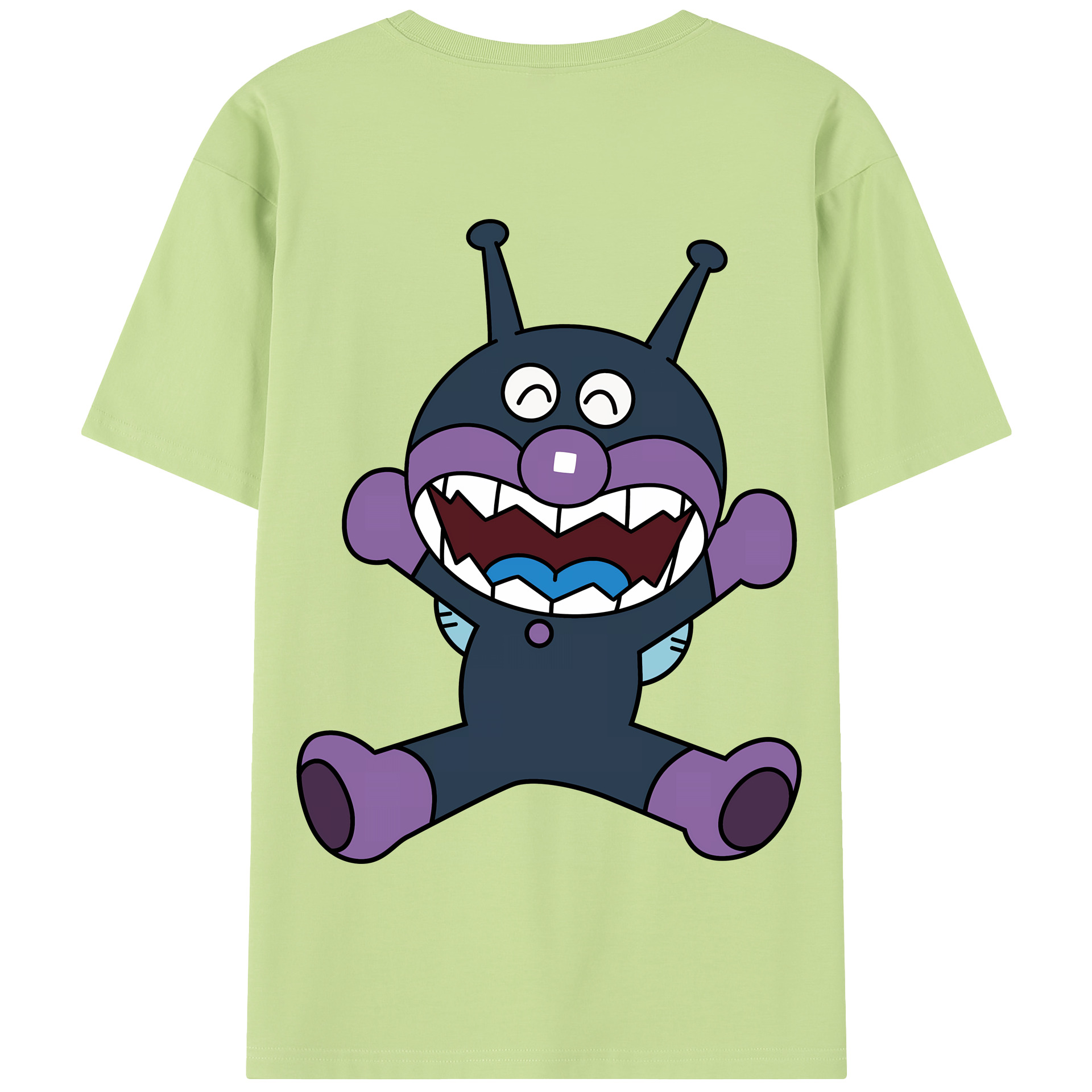 （画像用） アンパンマン Anpanman 綿100％半袖Tシャツ（背面プリント）